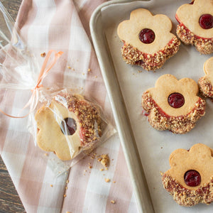 Cherry Linzer Cookies
