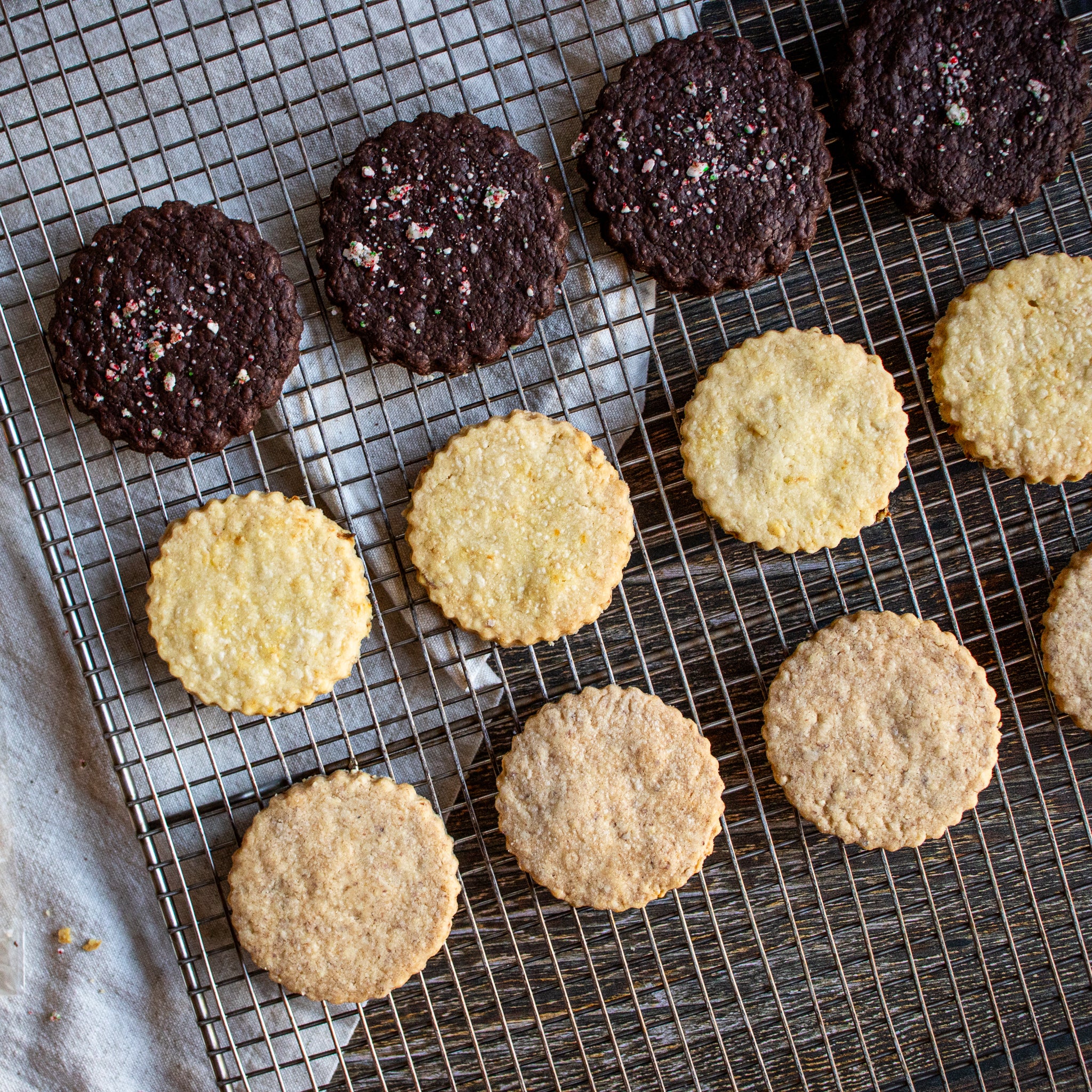 Assorted shortbread cookies