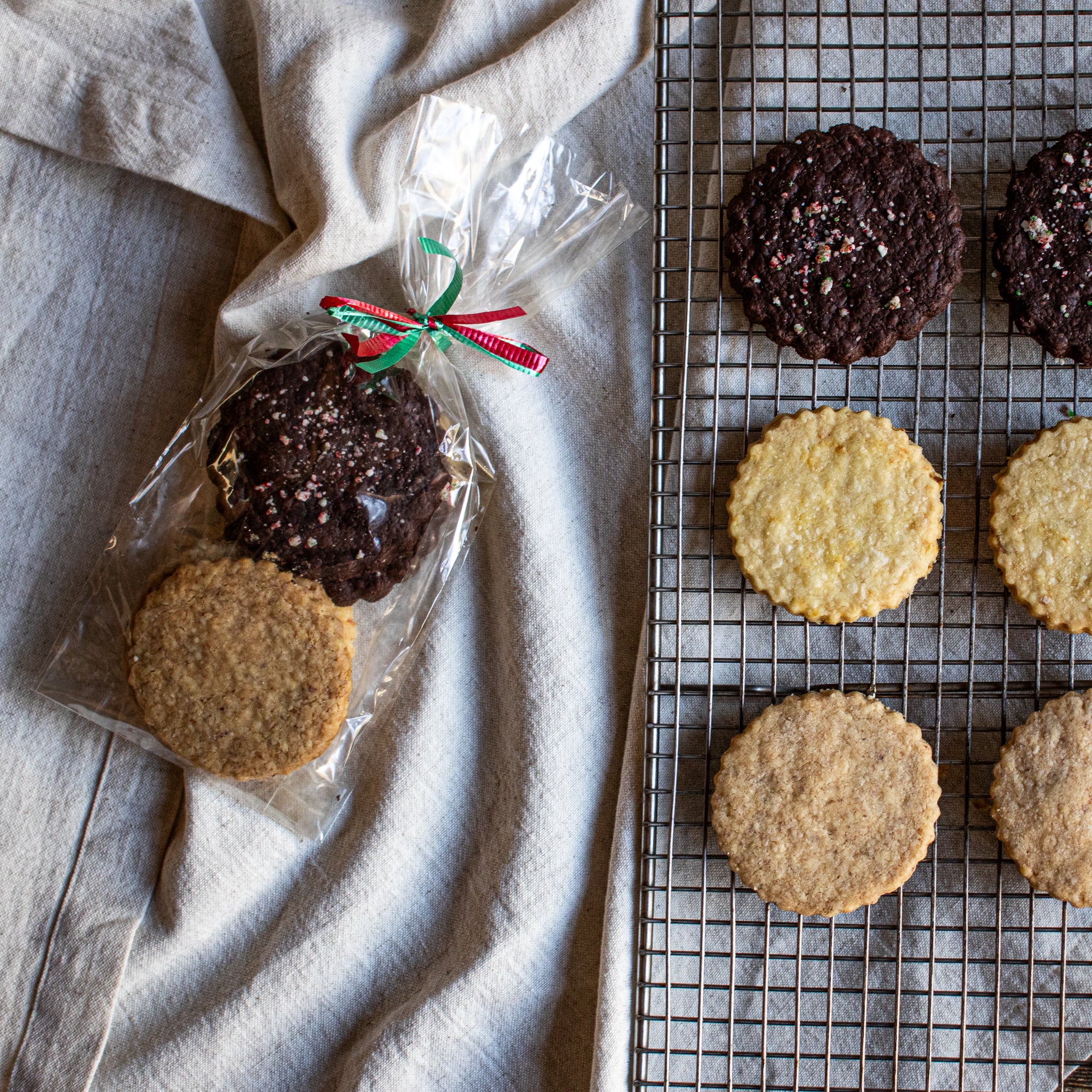 Assorted shortbread cookies