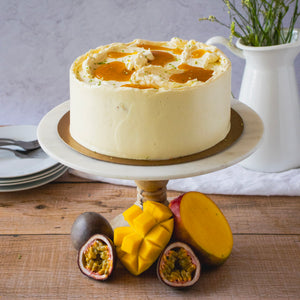 Mango and Passion Fruit Cake